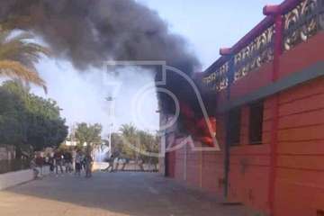  Incendio en las instalaciones abandonadas de la Escuela Infantil de Las Remudas (Foto TA)